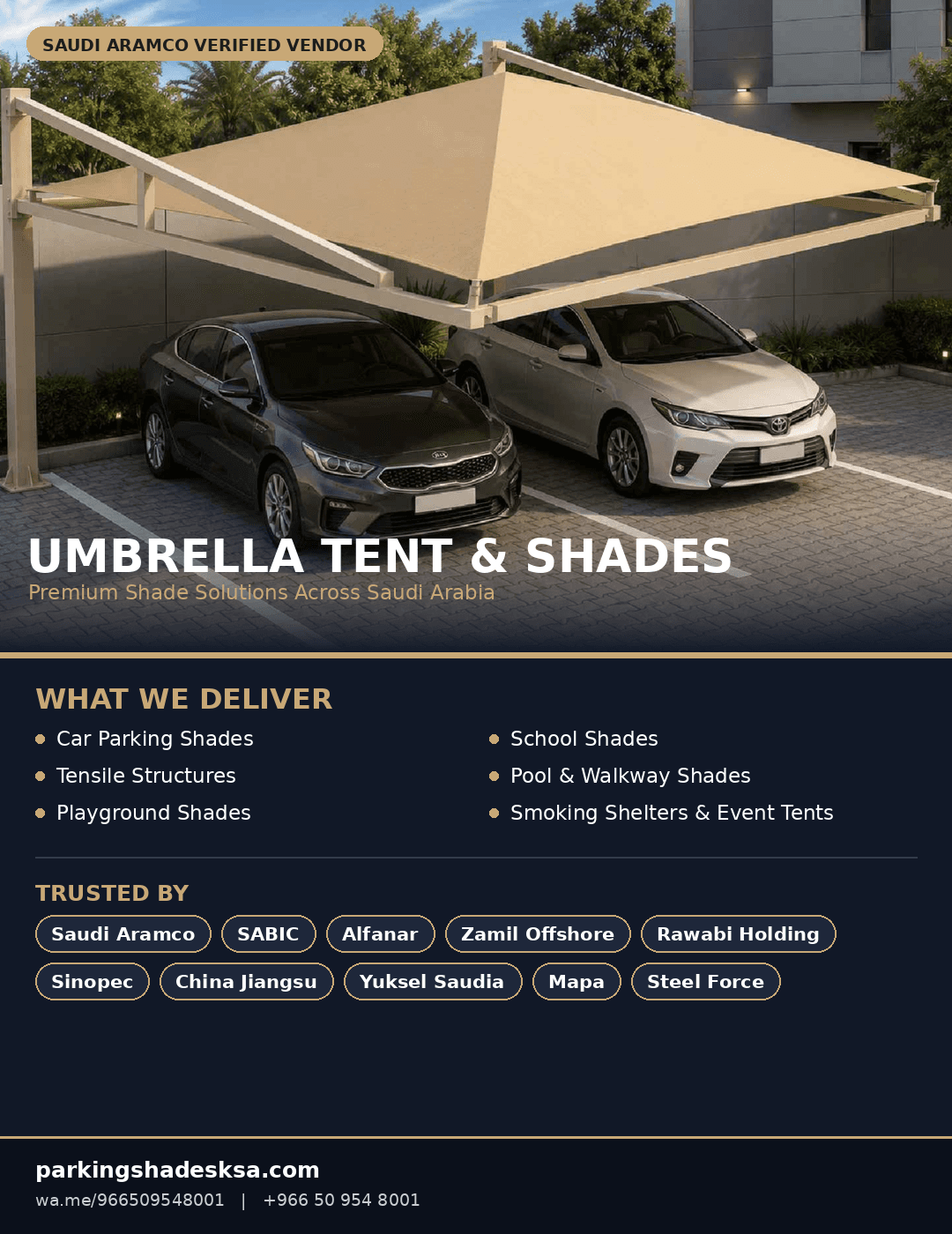 Best Car Parking Shades for Saudi Arabia’s Extreme Climate